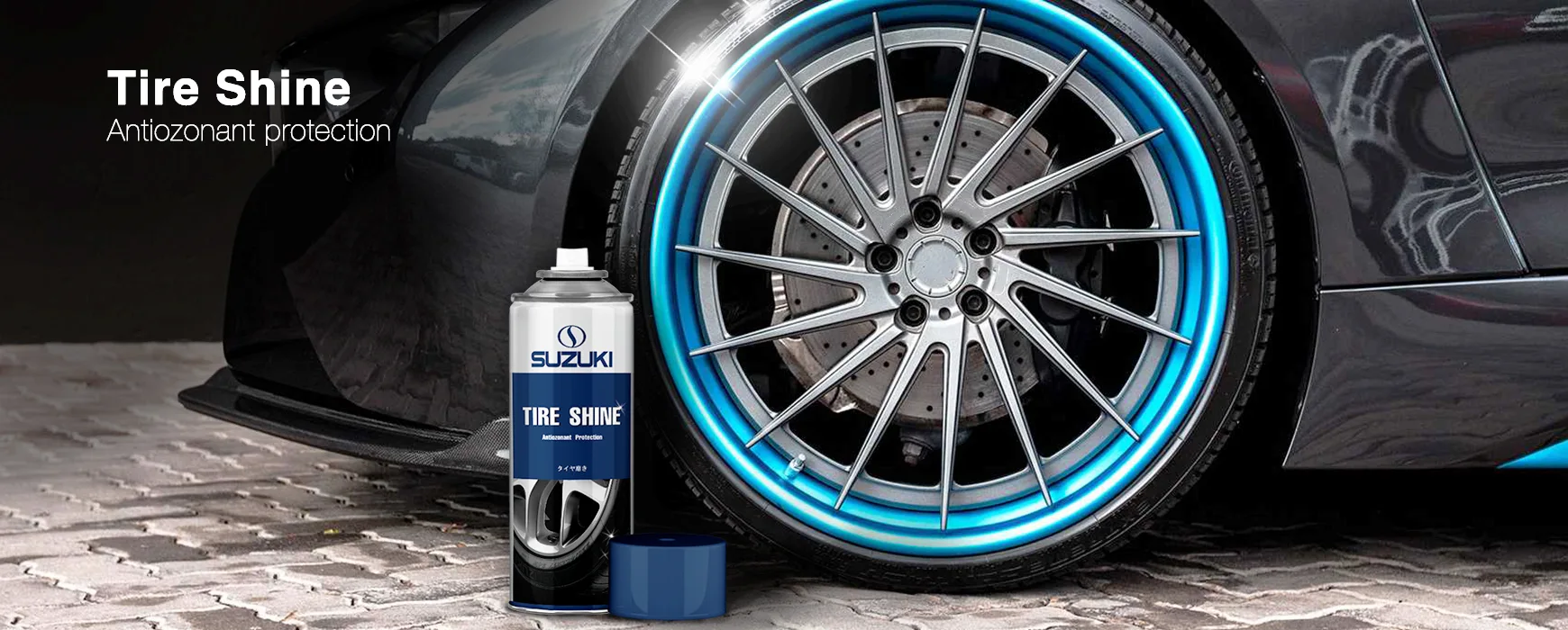 Suzuki car care Tire shine